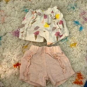 0-3 month shorts
